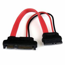 StarTech.com 6in Slimline SATA to SATA Adapter with Power - F/M 