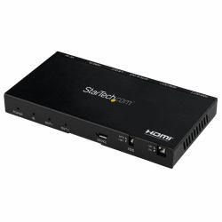 StarTech.com 2-Port HDMI Splitter [1x2] - 4K 60Hz UHD HDMI 2.0 Audio Video Splitter w/ Scaler & Audio Extractor [3.5mm/SPDIF] - Dual HDMI Splitter [1-In 2-Out] - EDID Copy - TV/Projector 