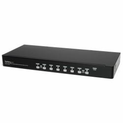 StarTech.com 8 Port 1U Rackmount USB KVM Switch Kit with OSD and Cables 