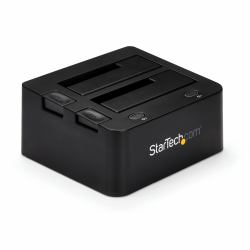 StarTech.com Dual-Bay USB 3.0 to SATA and IDE Hard Drive Docking Station, USB Hard Drive Dock, External 2.5/3.5" SATA I/II/III and IDE [40 pin] SSD/HDD Docking Station, Hot-Swap Hard Drive Bays, Top-Loading 