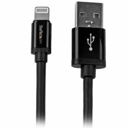 StarTech.com 2 m [6 ft.] USB to Lightning Cable - Long iPhone / iPad / iPod Charger Cable - Lightning to USB Cable - Apple MFi Certified - Black 