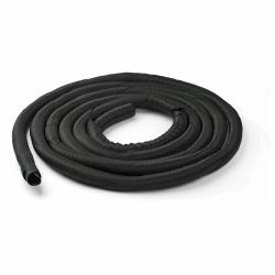 StarTech.com 15' [4.6m] Cable Management Sleeve - Flexible Coiled Cable Wrap - 1.0-1.5" dia. Expandable Sleeve - Polyester Cord Manager/Protector/Concealer - Black Trimmable Cable Organizer 