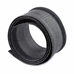 StarTech.com 10ft [3m] Cable Management Sleeve, Trimmable Heavy Duty Cable Wrap, 1.2" [3cm] Dia. Polyester Mesh Computer Cable Manager/Protector/Concealer, Black Cord Organizer/Hider 