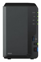 Synology DiskStation DS223 NAS Mini Tower Realtek RTD1619B 2 GB DDR4 16 TB HDD DiskStation Manager Black 