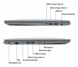 TERRA MOBILE 1717R Intel® Core™ i5 i5-1334U Laptop 43.9 cm [17.3"] Full HD 16 GB DDR4-SDRAM 1 TB SSD Wi-Fi 6 [802.11ax] Windows 11 Home Grey German 