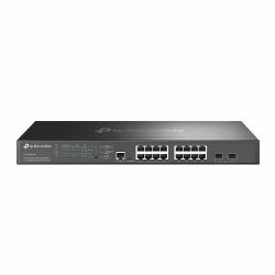 TP-Link Omada 16-Port 2.5G and 2-Port 10GE SFP+ L2+ Managed Switch with 8-Port PoE+ 