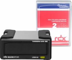 Tandberg Data O-T RDX External drive kit with 2TB HDD, black, USB3+ 