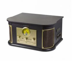 Technaxx TX-103 Belt-drive audio turntable Black, Gold Semi Automatic 