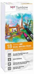 Tombow ABT Dual Brush Pen Set felt pen Multicolour 18 pc[s] 