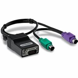 Trendnet TK-CAT5P PS/2 cable 0.4 m 2x 6-p Mini-DIN Black 