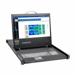 Tripp Lite B021-000-19-HD2 1U Rack-Mount Console with 19 in. LCD, 1920 x 1080 [1080p], DVI or VGA Video, TAA 