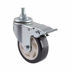 Tripp Lite DMCCASTER Locking Caster Kit for Rolling TV/Monitor Carts - Heavy Duty, Swivel, 4 in. Diameter, 4 Casters 