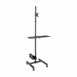 Tripp Lite DMCS1732S Mobile Workstation with Monitor Mount - For 17" to 32" Displays, Height Adjustable 