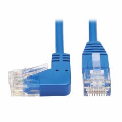 Tripp Lite N204-S07-BL-LA Left-Angle Cat6 Gigabit Molded Slim UTP Ethernet Cable [RJ45 Left-Angle M to RJ45 M], Blue, 7 ft. [2.13 m] 