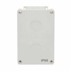 Tripp Lite N206-SB01-IND Waterproof Electrical Junction Box - Surface Mount, Industrial, Single Gang, IP68, TAA, 2 Cutouts 