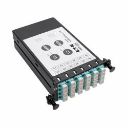 Tripp Lite N482-2M12-LC12 40Gb to 10Gb Breakout Cassette - [x2] 12-Fiber OM4 MTP/MPO [ Male with Pins ] to [x12] LC 