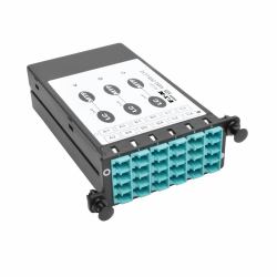 Tripp Lite N482-3M8-LC12 40/100Gb Breakout Cassette, 40Gb to 4 x 10Gb, 100Gb to 4 x 25Gb [x3] 8-Fiber OM4 MTP/MPO [Male with Pins] to [x12] LC Duplex, Type-B Polarity 