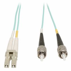 Tripp Lite N818-05M 10Gb Duplex Multimode 50/125 OM3 LSZH Fiber Patch Cable [LC/ST] - Aqua, 5M [16 ft.] 