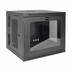 Tripp Lite SRW10USG SmartRack 10U Low-Profile Switch-Depth Wall-Mount Small Rack Enclosure, Clear Acrylic Window, Hinged Back 