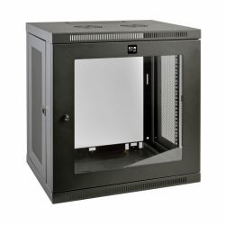 Tripp Lite SRW12UG SmartRack 12U Low-Profile Switch-Depth Wall-Mount Small Rack Enclosure, Clear Acrylic Window 