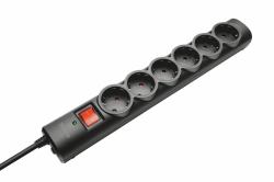Trust 21059 surge protector Black 6 AC outlet[s] 1.8 m 