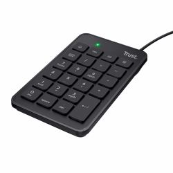 Trust 22221 numeric keypad Laptop/PC USB Black 