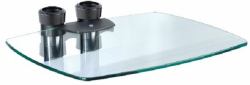 Unicol VGSB AV equipment shelf Black Glass 