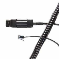 V7 BL-09+P telephone cable 2 m Black 
