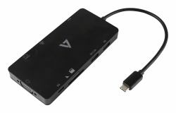 V7 UCMINIDOCK-ALTHV laptop dock/port replicator Docking USB 3.2 Gen 1 [3.1 Gen 1] Type-C Black 