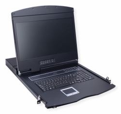 VALUE 26.99.0131 rack console 48.3 cm [19"] 1366 x 768 pixels Black 1U 