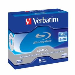Verbatim 43748 blank Blu-Ray disc BD-R 50 GB 5 pc[s] 