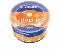 Verbatim DVD-R Matt Silver 50 Pack Wrap Spindle 