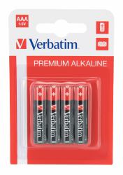 Verbatim AAA 4 Blister Pack Alkaline Batteries 