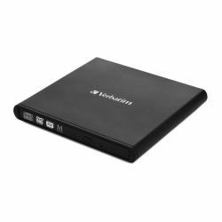 Verbatim External Slimline CD/DVD Writer optical disc drive DVD±RW Black 