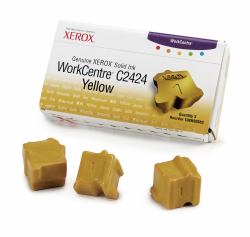 Xerox Genuine WorkCentre C2424 Solid Ink Yellow [3 sticks] 
