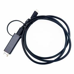Yealink 330000008024 video cable adapter 1.2 m HDMI Type A [Standard] USB Type-C Black 