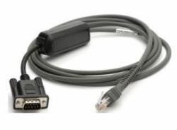 Zebra CBA-R10-S07ZBR serial cable Black 2.13 m DB9 RJ-45 