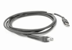 Zebra CBA-U21-S07ZBR serial cable Black 2.1 m USB EAS 
