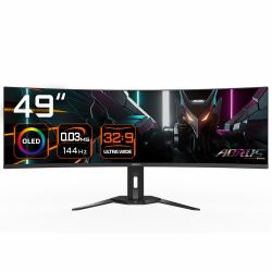 GIGABYTE CO49DQ OLED Curved Gaming Monitor - 5120x1440[DQHD], 1800R, 144Hz, 0.03ms, KVM, FreeSync Premium Pro, HDMI 2.1 