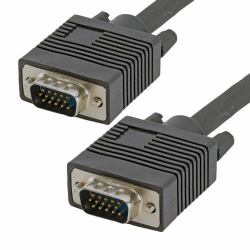 Cablenet 1m SVGA DDC2 HD15 Male - Male Black PVC Cable 
