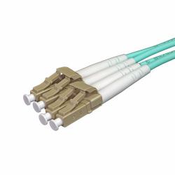 Cablenet 10m OM3 50/125 LC-LC Duplex Aqua LSOH Fibre Patch Lead 