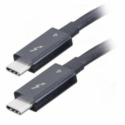 Cablenet 40-4208 Thunderbolt cable 0.7 m 40 Gbit/s Black 