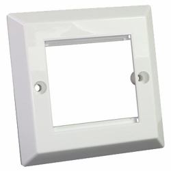 cablenet 10PK 1G Bev FPlate 50x50mm Wh