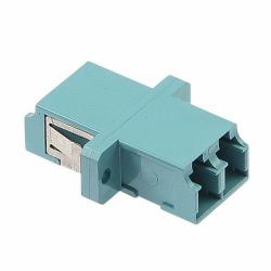 Cablenet OM3 LC Duplex Adaptor Aqua 