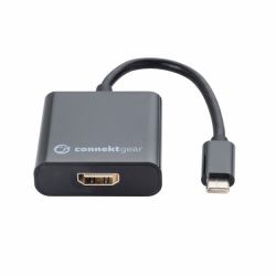 connektgear USB 3.1 Type C to HDMI Active 4K Adapter - Male to Female - Thunderbolt and DP Compatible 