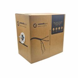 connektgear 305m CAT5e UTP Stranded Network Cable Drum - 24AWG - Grey 