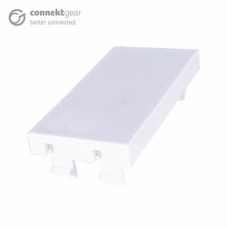 connektgear SINGLE BLANKING PLATE 25 X 50MM - - WHITE
