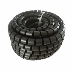 connektgear 10m Cable Tidy Spiral Wrap with Application Tool 20mm OD - Black 
