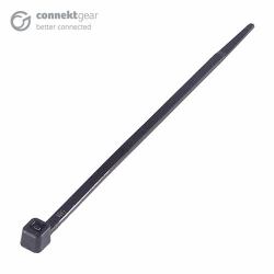 connektgear CONNEkT Gear Plastic Cable Ties [High Tensile Strength] 370 x 4.8mm - Pack of 100 Black 