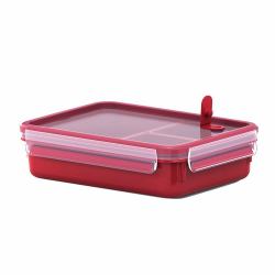 EMSA 517775 food storage container 1.2 L Red, Transparent 1 pc[s] 